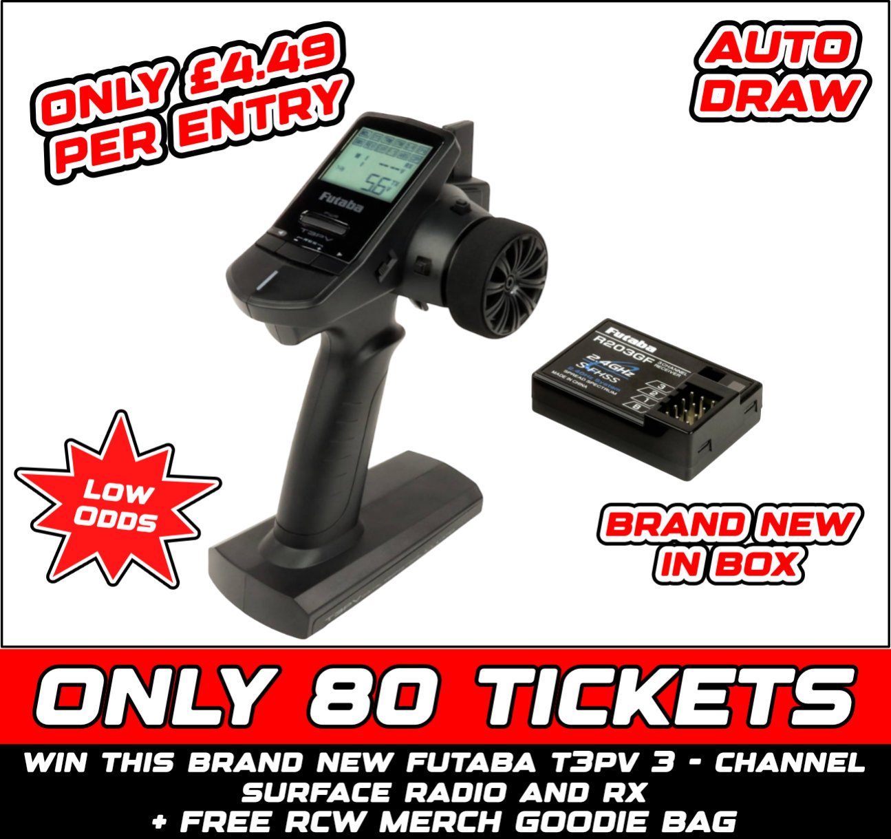 Futaba T3PV 3 channel radio set #2